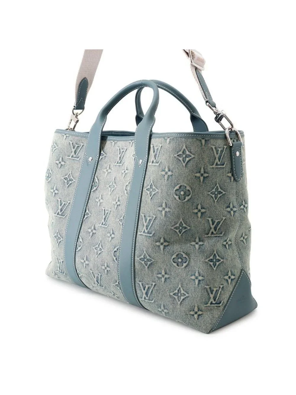 Louis Vuitton Tote Monogram Wash Denim Weekend NM